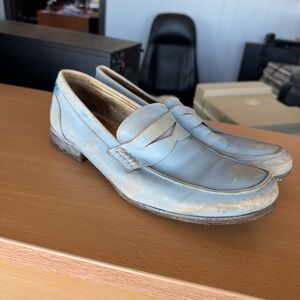 Men's Fluevog Radio ABC Blue Loafers